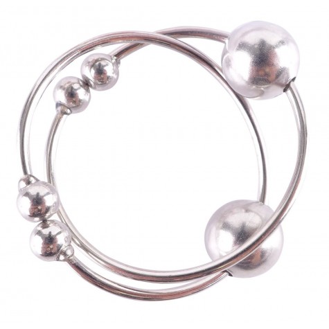 Серебристые колечки для сосков Silver Nipple Bull Rings